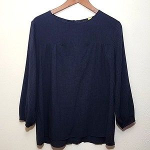 Hatch maternity blue plaid lightweight top